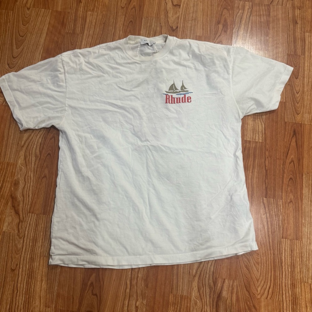 💥OPEN 2 OFFERS💥 Rhude White Short Sleeve Tee Casual Style